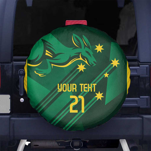 Australia Kangaroo Custom Spare Tire Cover Aussie National Color Sporty Pattern