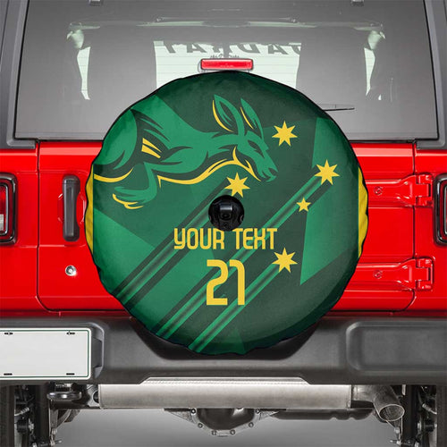Australia Kangaroo Custom Spare Tire Cover Aussie National Color Sporty Pattern