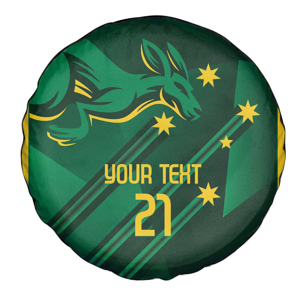 Australia Kangaroo Custom Spare Tire Cover Aussie National Color Sporty Pattern