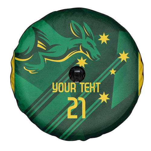 Australia Kangaroo Custom Spare Tire Cover Aussie National Color Sporty Pattern