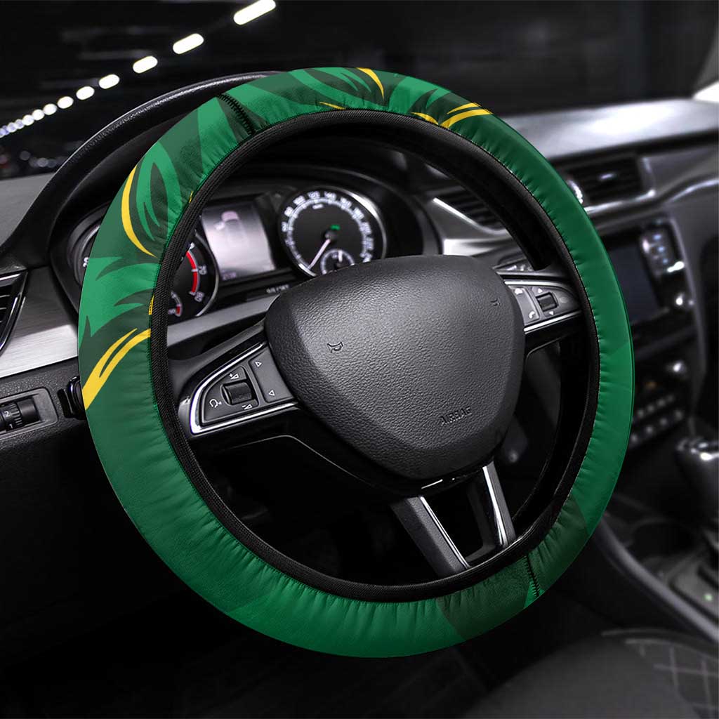 Australia Kangaroo Steering Wheel Cover Aussie National Color Sporty Pattern
