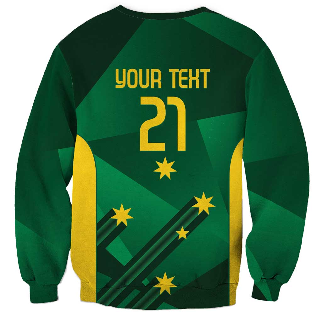 Australia Kangaroo Custom Sweatshirt Aussie National Color Sporty Pattern