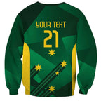 Australia Kangaroo Custom Sweatshirt Aussie National Color Sporty Pattern