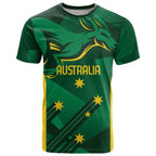 Australia Kangaroo Custom T Shirt Aussie National Color Sporty Pattern