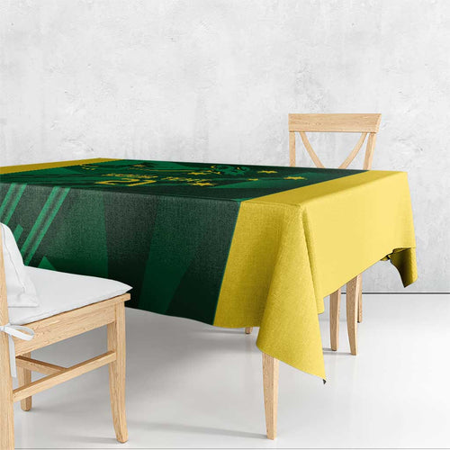 Australia Kangaroo Custom Tablecloth Aussie National Color Sporty Pattern
