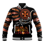 Australia NAIDOC 2024 Baseball Jacket Blak Loud and Proud Aboriginal Lizard Art