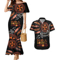 Australia NAIDOC 2024 Couples Matching Mermaid Dress and Hawaiian Shirt Blak Loud and Proud Aboriginal Lizard Art