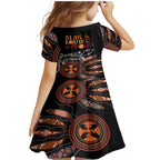 Australia NAIDOC 2024 Family Matching Mermaid Dress and Hawaiian Shirt Blak Loud and Proud Aboriginal Lizard Art