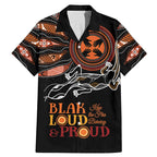 Australia NAIDOC 2024 Family Matching Mermaid Dress and Hawaiian Shirt Blak Loud and Proud Aboriginal Lizard Art