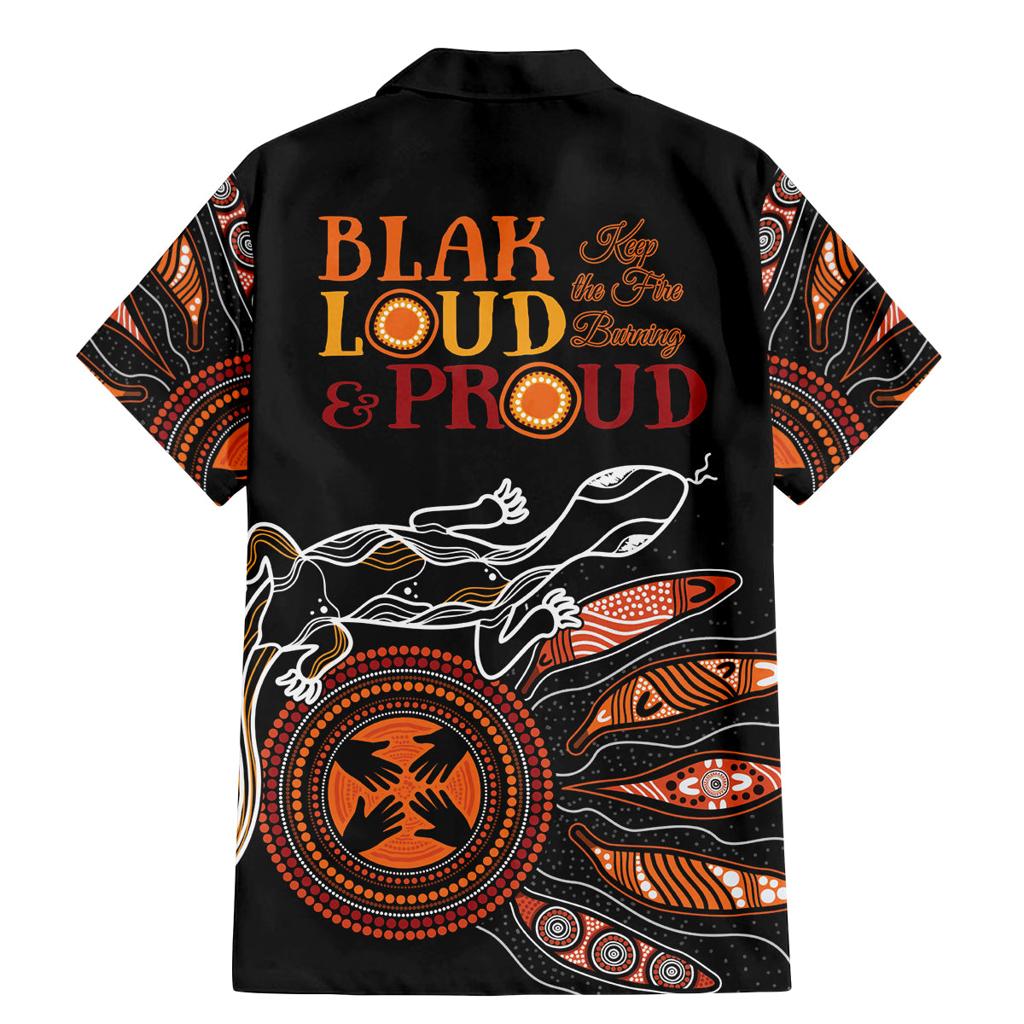 Australia NAIDOC 2024 Family Matching Mermaid Dress and Hawaiian Shirt Blak Loud and Proud Aboriginal Lizard Art