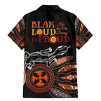 Australia NAIDOC 2024 Family Matching Mermaid Dress and Hawaiian Shirt Blak Loud and Proud Aboriginal Lizard Art