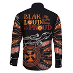 Australia NAIDOC 2024 Family Matching Short Sleeve Bodycon Dress and Hawaiian Shirt Blak Loud and Proud Aboriginal Lizard Art