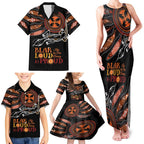 Australia NAIDOC 2024 Family Matching Tank Maxi Dress and Hawaiian Shirt Blak Loud and Proud Aboriginal Lizard Art