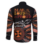 Australia NAIDOC 2024 Family Matching Tank Maxi Dress and Hawaiian Shirt Blak Loud and Proud Aboriginal Lizard Art