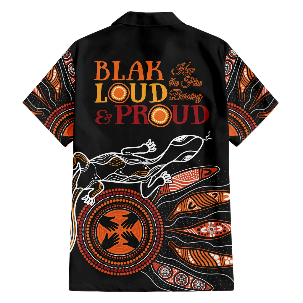 Australia NAIDOC 2024 Hawaiian Shirt Blak Loud and Proud Aboriginal Lizard Art