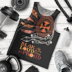 Australia NAIDOC 2024 Men Tank Top Blak Loud and Proud Aboriginal Lizard Art