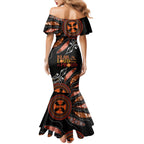 Australia NAIDOC 2024 Mermaid Dress Blak Loud and Proud Aboriginal Lizard Art
