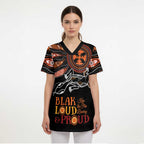 Australia NAIDOC 2024 Scrub Top Blak Loud and Proud Aboriginal Lizard Art - Aussie Hoodie