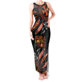 Australia NAIDOC 2024 Tank Maxi Dress Blak Loud and Proud Aboriginal Lizard Art