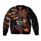 Australia NAIDOC 2024 Bomber Jacket Keep the Fire Burning Aboriginal Art