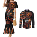 Australia NAIDOC 2024 Couples Matching Mermaid Dress and Long Sleeve Button Shirt Keep the Fire Burning Aboriginal Art