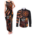 Australia NAIDOC 2024 Couples Matching Tank Maxi Dress and Long Sleeve Button Shirt Keep the Fire Burning Aboriginal Art