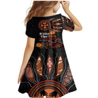 Australia NAIDOC 2024 Family Matching Mermaid Dress and Hawaiian Shirt Keep the Fire Burning Aboriginal Art