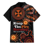 Australia NAIDOC 2024 Family Matching Mermaid Dress and Hawaiian Shirt Keep the Fire Burning Aboriginal Art