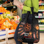 Australia NAIDOC 2024 Grocery Bag Keep the Fire Burning Aboriginal Art