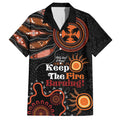 Australia NAIDOC 2024 Hawaiian Shirt Keep the Fire Burning Aboriginal Art