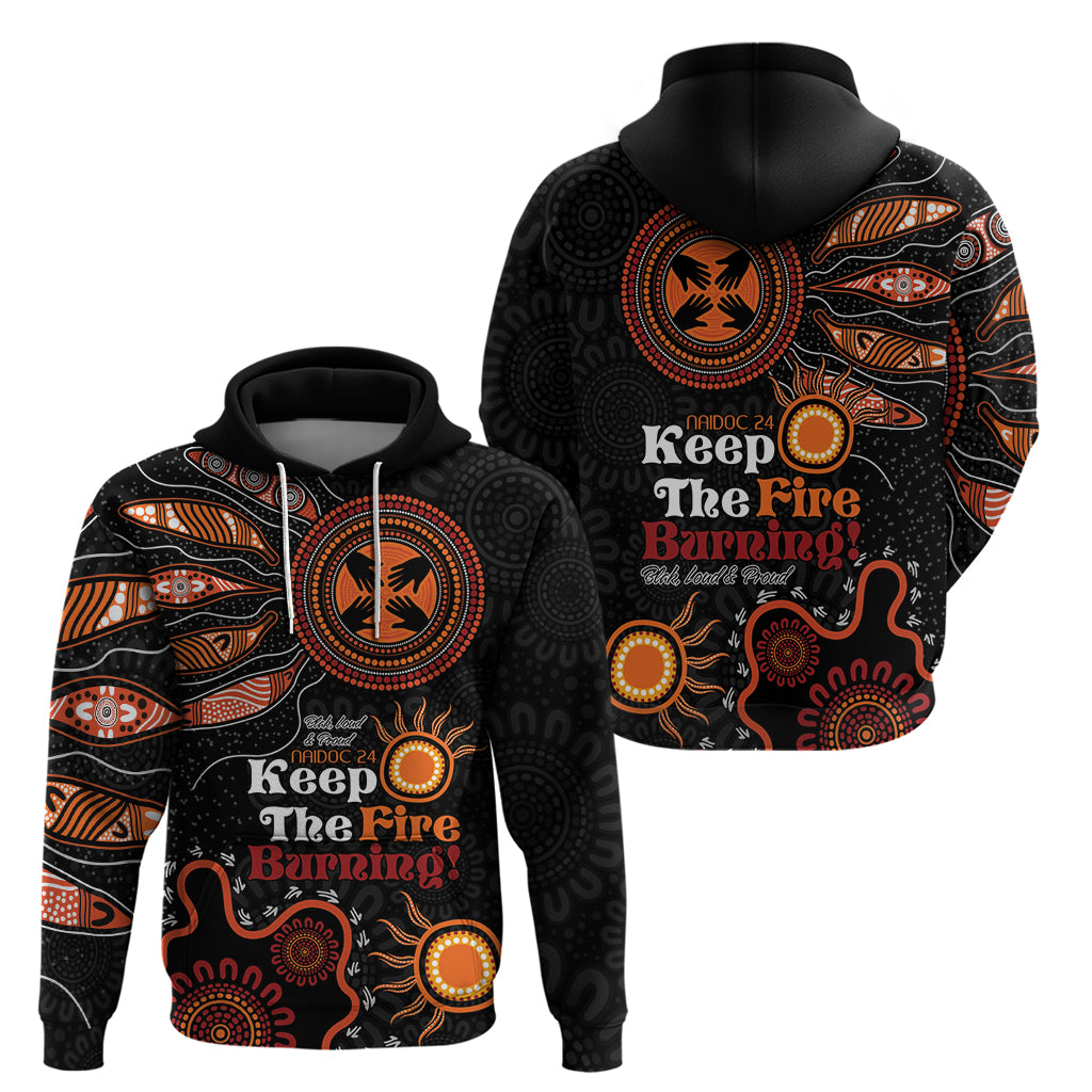 Australia NAIDOC 2024 Hoodie Keep the Fire Burning Aboriginal Art