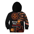 Australia NAIDOC 2024 Kid Hoodie Keep the Fire Burning Aboriginal Art