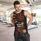 Australia NAIDOC 2024 Men Tank Top Keep the Fire Burning Aboriginal Art