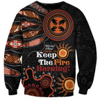 Australia NAIDOC 2024 Sweatshirt Keep the Fire Burning Aboriginal Art