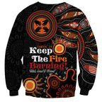 Australia NAIDOC 2024 Sweatshirt Keep the Fire Burning Aboriginal Art