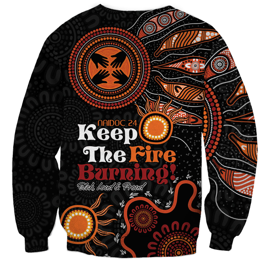 Australia NAIDOC 2024 Sweatshirt Keep the Fire Burning Aboriginal Art