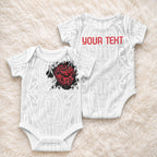 New Zealand Maori Heart Tribal Personalised Baby Onesie Polynesian Patterns