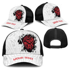 New Zealand Maori Heart Tribal Personalised Baseball Net Cap Polynesian Patterns