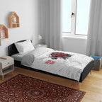 New Zealand Maori Heart Tribal Personalised Bedding Set Polynesian Patterns