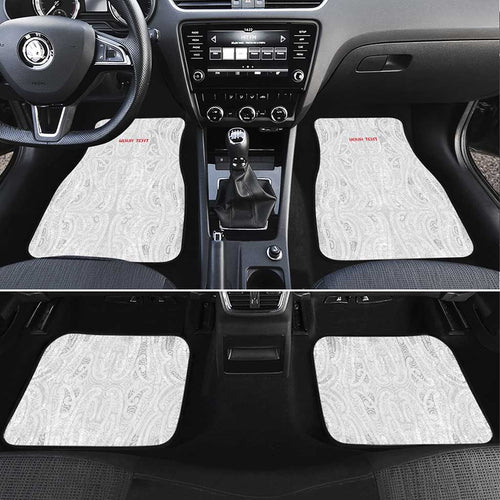 New Zealand Maori Heart Tribal Personalised Car Mats Polynesian Patterns