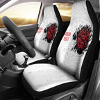New Zealand Maori Heart Tribal Personalised Car Seat Cover Polynesian Patterns