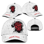 New Zealand Maori Heart Tribal Personalised Classic Cap Polynesian Patterns