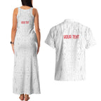 New Zealand Maori Heart Tribal Personalised Couples Matching Tank Maxi Dress and Hawaiian Shirt Polynesian Patterns
