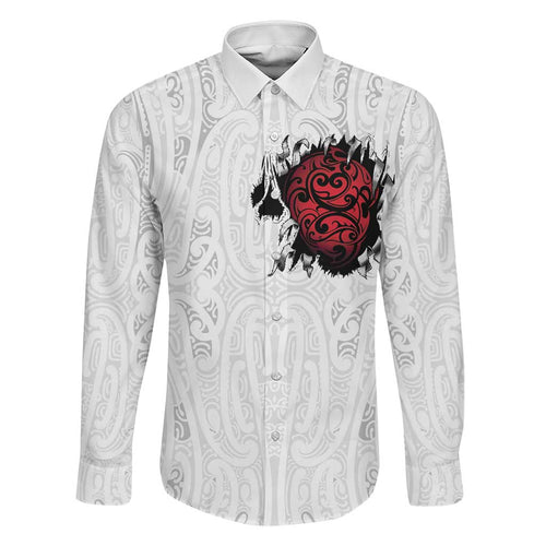 New Zealand Maori Heart Tribal Personalised Family Matching Off Shoulder Short Dress and Hawaiian Shirt Polynesian Patterns