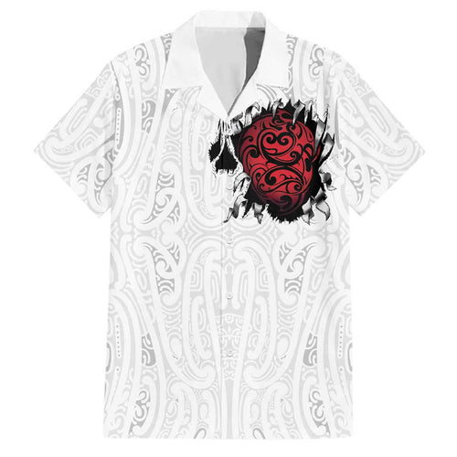 New Zealand Maori Heart Tribal Personalised Family Matching Summer Maxi Dress and Hawaiian Shirt Polynesian Patterns