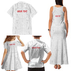 New Zealand Maori Heart Tribal Personalised Family Matching Tank Maxi Dress and Hawaiian Shirt Polynesian Patterns
