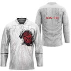 New Zealand Maori Heart Tribal Personalised Hockey Jersey Polynesian Patterns