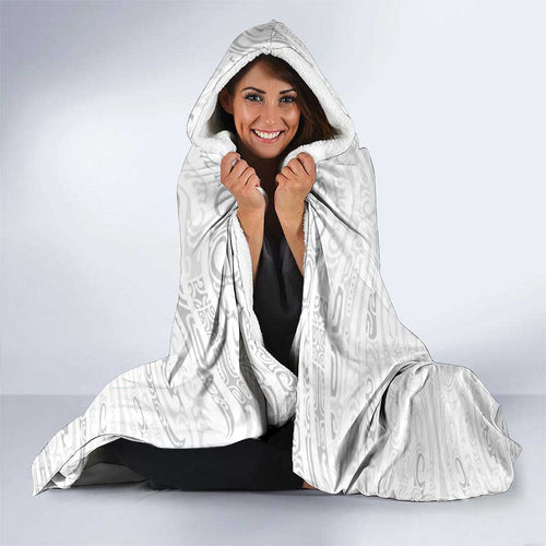 New Zealand Maori Heart Tribal Personalised Hooded Blanket Polynesian Patterns