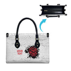 New Zealand Maori Heart Tribal Personalised Leather Bag Polynesian Patterns