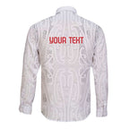 New Zealand Maori Heart Tribal Personalised Long Sleeve Button Shirt Polynesian Patterns